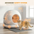 Load image into Gallery viewer, Automatic Litter Box, Self Cleaning Litter Box for Multiple Cats, 72L Extra Large, App Control, 2.4G Wifi, Odor & Noise Control, Safety Sensors, Deodorant Gel, Litter Mat, 1 Roll Garbage Bag