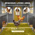 Load image into Gallery viewer, Wooden Chicken Coop, Hen House for 2-4 Hens, Outdoor Playhouse Poultry Cage with 2 Nesting Boxes, Waterproof Roof, Windows, Chicken Hutch for Farm Backyard, 72" x 50" x 54", Gray