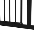 Load image into Gallery viewer, Pressure Fit Dog Stair Gate No Drilling Safety Gate Auto Close for Doorways, Hallways, 74-94cm Adjustable, 78cm Tall, Black
