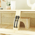 Load image into Gallery viewer, PawHut Hamster Cage with Storage Shelf, Wooden Rat Cage on Wheel, Small Aniaml Cage with Seesaws, Water Bottle, Hut & Ramps, for Dwarf, Gerbil, Syrian Hamster, Mouse, 34"L x 17"W x 40"H