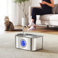 Load image into Gallery viewer, Cat Water Fountain for Drinking, 3.2L Stainless Steel Cat Fountain, Ultra-Silent, Automatic, Visible Water-Level, for Kittens, Dogs and Other Pets