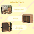 Load image into Gallery viewer, PawHut Dog House Outdoor, Wooden Dog Kennel Weatherproof with Porch, Double Room, Openable Roof, Removable Bottom, Elevated Floor, for Small to Medium Dogs, Natural