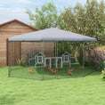 Load image into Gallery viewer, Large Chicken Coop Metal Chicken Run for Chickens with Waterproof and Anti-UV Cover, Polygon Shaped Walk in Fence Cage Hen House for Outdoor and Yard Farm Use, 1" Dia, 17.1' x 15.7' x 9'