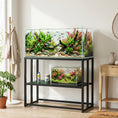 Charger l'image dans la visionneuse de la galerie, 40 Gallon Fish Tank Stand, Heavy Duty Aquarium Stand with Storage Shelf, Adjustable Feet, for Home Office, 36.6" L x 18.5" W x 29.9" H, Black