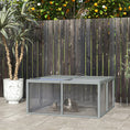 Load image into Gallery viewer, Rabbit Hutch, Folding Portable Wooden Bunny Cage with Openable Top, for 2-3 Rabbits, Small Animals, Guinea Pig Cage Small Chicken Coop for Outdoor, Garden - Gray