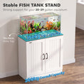 Load image into Gallery viewer, Fish Tank Stand, 20-29 Gallon Aquarium Stand with Power Outlets, Cabinet Storage and Anti-Tip Kit, Wooden Aquarium Cabinet for Home, Living Room, 78 x 35 x 80 cm, White