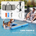 Load image into Gallery viewer, Dog Water Ramp Floating Water Ladder Step for Swimming Pets Up to 286 lbs, Non-Slip Dog Boat Ramp for Pool, Lake, Boat, Dock