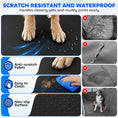 Load image into Gallery viewer, Dog Car Seat Cover for Back Seat, Hard Bottom Back Seat Extender, Waterproof Dog Hammock for Car & SUV with Non-Slip & Scratch-Resistant Surface, Mesh Window and Pockets, 58"L, Black