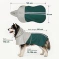 Load image into Gallery viewer, Dog Raincoat with Hood, Waterproof & Breathable Rain Jacket with Reflective Strips and Leash Hole, Adjustable Poncho for Extra Large Dogs, 30-40 KG Available, Green, XL