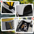 Load image into Gallery viewer, 4 Wheels Pet Stroller, 3 in 1 Dog Cat Travel Folding Carrier, for Small Dogs, Detachable, w/ Brake, Canopy, Basket, Storage Bag - Yellow