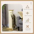 Load image into Gallery viewer, Cat Scratching Post 80cm Tall Cat Scratch Post with Hanging Ball Toy, Cat Scratcher Natural Sisal Rope