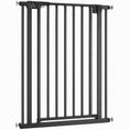 Load image into Gallery viewer, 30"-32" Baby Gate, 36"H Pet Gate with Auto-Close, Two-Way Open, Pressure Mounted for Stairs, Doorways and Hallways, Black