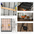 Load image into Gallery viewer, Bird Cage Budgie Cage Large Aviary for Parrot Finch Cockatiel with Stand, Shelf, Top Access