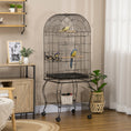 Load image into Gallery viewer, Bird Cage Budgie Cage Large Aviary for Parrot Finch Cockatiel with Stand, Shelf, Top Access