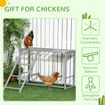 Load image into Gallery viewer, Chicken Activity Play with Swing Set, Wooden Chicken Coop Accessory with Multiple Chicken Perches & Hen Ladder for 3-4 Chickens, Grey
