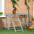 Load image into Gallery viewer, Chicken Activity Play with Swing Set, Wooden Chicken Coop Accessory with Multiple Chicken Perches & Hen Ladder for 3-4 Chickens, Grey