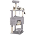 Load image into Gallery viewer, 54 Inch Cat Tree, Cat Tower for Indoor Kittens with Large Cozy Condo, Plush Top Perch, Sisal Scratching Posts, Dangling Toy Ball, Light Grey
