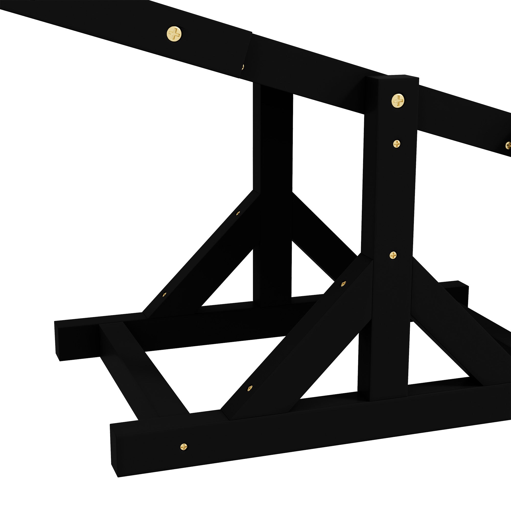 PawHut Wooden Dog Agility Seesaw for Training and Exercise, Platform Equipment Run Game Toy, Weather Resistant Pet Supplies, 71" L x 12" W x 12" H, Black