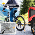 Load image into Gallery viewer, Aosom 2-in-1 Dog Bike Trailer Pet Stroller Carrier for Large Dogs with Hitch, Quick-release Wheels, Foot Support, Pet Bicycle Cart Wagon Cargo for Travel, Red