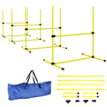 Load image into Gallery viewer, 39"L Dog Agility Training Equipment for Large Medium Small Dog, 6 PCS Adjustable Height Hurdles for Agility Training, Obstacle Course Starter Kit, 6KG Net Wight, Yellow
