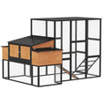 Load image into Gallery viewer, 105" Large Chicken Coop, Walk-in Wooden Hen House for 7-12 Hens, Poultry Cage Chicken House with Run, 2 Nesting Boxes, Roosting Bars, Waterproof Roof and Ramp, Yellow