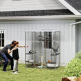 Load image into Gallery viewer, Large Catio Outdoor Cat Enclosure, Galvanized Steel Walk-in Cat Cage for Multiple Kittens, with Waterproof Cover, 5 Adjustable Platforms, Hammock, Metal Chicken Coop Run