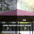 Load image into Gallery viewer, PawHut 4.6' x 4.6' x 5' Outdoor Dog Kennel, Welded Wire Heavy Duty Dog Run with 360° Rotating & 4 Level Adjustable Bowls, Dog Kennel Outside with Waterproof & UV Resistant Cover, for S&M Dogs