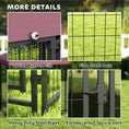 Load image into Gallery viewer, PawHut 4.6' x 4.6' x 5' Outdoor Dog Kennel, Welded Wire Heavy Duty Dog Run with 360° Rotating & 4 Level Adjustable Bowls, Dog Kennel Outside with Waterproof & UV Resistant Cover, for S&M Dogs