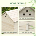 Load image into Gallery viewer, Wooden Duck House Poultry Coop for 2-4 Ducks with Openable Roof Raised Feet Air Holes Natural