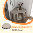 Load image into Gallery viewer, 2 in 1 Dog Crate Furniture, Side Table Dog Kennel with Cushion, Large Door, for Medium Dogs - Walnut Brown