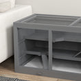Load image into Gallery viewer, Wooden Hamster Cage, Mouse Mice Rat Cage Small Animal Cage, 3 Tier Exercise Play House with Slide, Tray, Grey