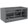 Load image into Gallery viewer, Wooden Hamster Cage, Mouse Mice Rat Cage Small Animal Cage, 3 Tier Exercise Play House with Slide, Tray, Grey