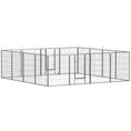 Load image into Gallery viewer, Dog Playpen, Wide 31.5"W Heavy-Duty Metal Puppy Play Pen, Pet Exercise Fences for Outside and Indoor, DIY Design with Door for Multiple Dogs, 16 Panels, 39"H