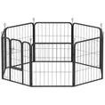 Load image into Gallery viewer, Dog Pen, 8 Panel Puppy Pen, Steel Dog Playpen, for Small Breeds, 60cm Tall, Black