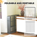 Load image into Gallery viewer, Dog Pen, 8 Panel Puppy Pen, Steel Dog Playpen, for Small Breeds, 60cm Tall, Black