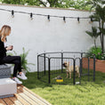 Load image into Gallery viewer, Dog Pen, 8 Panel Puppy Pen, Steel Dog Playpen, for Small Breeds, 60cm Tall, Black