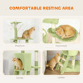 Load image into Gallery viewer, Cat Tree, 53" Cat Tower for Indoor Kittens with Sisal Scratching Posts, Plush Perches, Condo, Hammock, Ladder, Dangling Toys, Multi-Level Kitty Activity Centre, Green