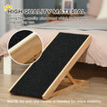 Load image into Gallery viewer, Dog Ramp for Bed Couch, Foldable Wooden Pet Ramp Height Adjustable 4 Levels, for Cats Large Dogs with Non Slip Carpeted Surface, Natural
