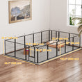 Load image into Gallery viewer, 16 Panels Dog Playpen, 22"W x 24"H Heavy Duty Pet Fence with Door & Strap for Indoor Outdoor Backyard Garden, Portable & Foldable for Small Dogs