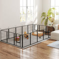 Load image into Gallery viewer, 16 Panels Dog Playpen, 22"W x 24"H Heavy Duty Pet Fence with Door & Strap for Indoor Outdoor Backyard Garden, Portable & Foldable for Small Dogs