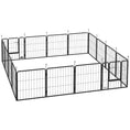Load image into Gallery viewer, 16 Panels Dog Playpen, 22"W x 24"H Heavy Duty Pet Fence with Door & Strap for Indoor Outdoor Backyard Garden, Portable & Foldable for Small Dogs