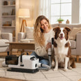 Load image into Gallery viewer, Dog Grooming Vacuum & Dryer Kit, 5 in 1 Dog Hair Dryer with Clippers for Thick Short Long Hair Shedding Brush, 12000 Pa Suction Power Vacuum, 4 Modes Blow Temperature