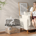 Load image into Gallery viewer, PawHut Large Hamster Cage with 12" Deep Tray, 2 Tier Gerbil Cage with Tube System, Water Bottle, Ramp, Feeding Bowl, 23" x 17" x 22", Black