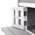 Load image into Gallery viewer, PawHut 3-Story Cat House Feral Cat Shelter, Outdoor Kitten Condo with Raised Floor, Asphalt Roof, Escape Doors, Jumping Platforms, Gray