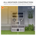 Load image into Gallery viewer, PawHut 3-Story Cat House Feral Cat Shelter, Outdoor Kitten Condo with Raised Floor, Asphalt Roof, Escape Doors, Jumping Platforms, Gray