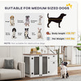 Load image into Gallery viewer, PawHut Dog Crate Furniture, 44" Dog Kennel Furniture End Table with Double Door, Storage, Drawer, Indoor Furniture Style Dog Cage for Medium Dogs, White