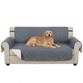 Load image into Gallery viewer, Waterproof Sofa Cover 3 Seater, Soft Couch Cover for Dogs Cats Pets, Non Slip Sofa Slipcoevr with Elastic Straps Furniture Protector for Living Room, Grey