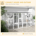 Load image into Gallery viewer, Catio, Large Outdoor Cat Enclosure with Cat Condos, Platforms, Ladders, Doors, Weather-Resistant Roof, Wooden Cat Cage for 1-4 Cats, White