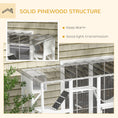 Load image into Gallery viewer, PawHut Catio Playground Cat Window Box Outside Enclosure, Outdoor Cat House with Weather Protection Roof for Multiple Kitties, Wooden Frame, Shelves & Bridges, 118" x 37.5" x 74", White