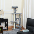Load image into Gallery viewer, Cat Tree for Indoor Cats, 44 Inches Multi-Level Cat Tower, Climbing Activity Center with Jute Scratching Post, Perch, Hanging Ball Toy, Teasing Rope, Dark Grey